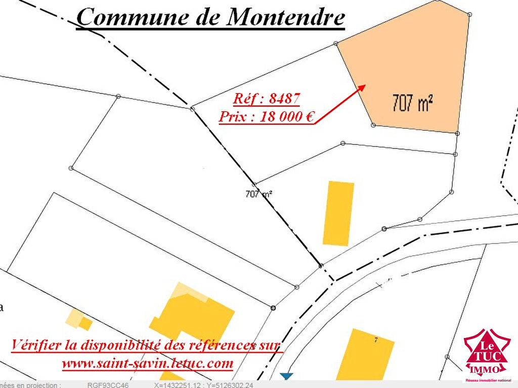 MONTENDRE TERRAIN A BATIR 700 M² MONTENDRE TERRAIN A BATIR 700 M²