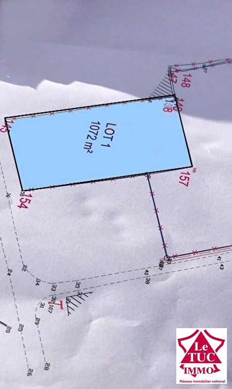 REIGNAC Terrain à bâtir de 1070 m² REIGNAC Terrain à bâtir de 1070 m²