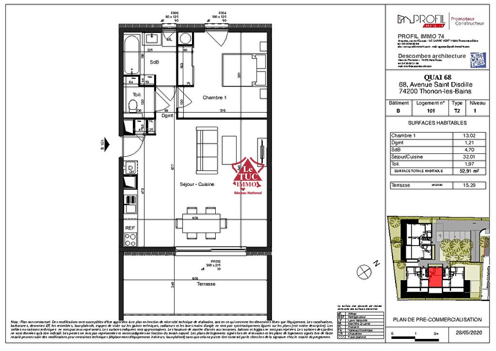 Appartement Thonon 2 pièce(s) 53 m2 Appartement Thonon 2 pièce(s) 53 m2