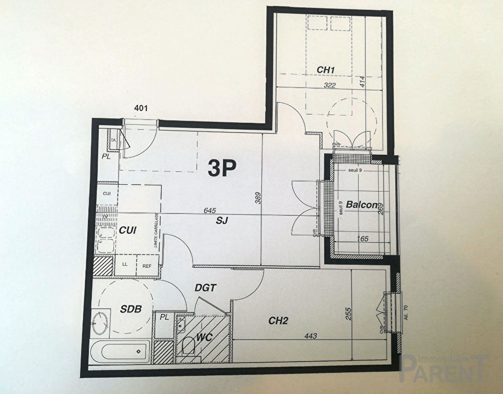 Appartement Vanves 3 pièce(s) 58,15 m2 Appartement Vanves 3 pièce(s) 58,15 m2