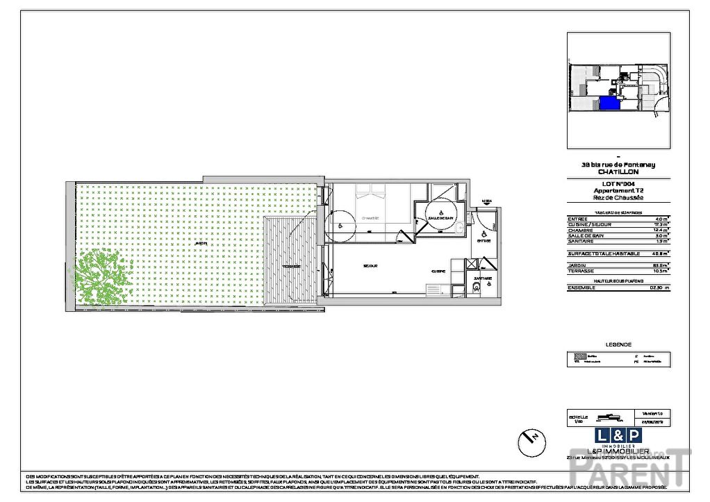Appartement Chatillon 2 pièce(s) 40.60 m2 Appartement Chatillon 2 pièce(s) 40.60 m2