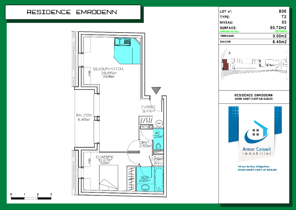 Appartement T2 lot n° B06 Appartement T2 lot n° B06